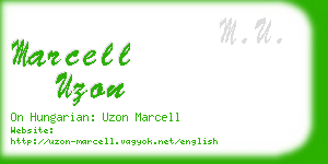 marcell uzon business card